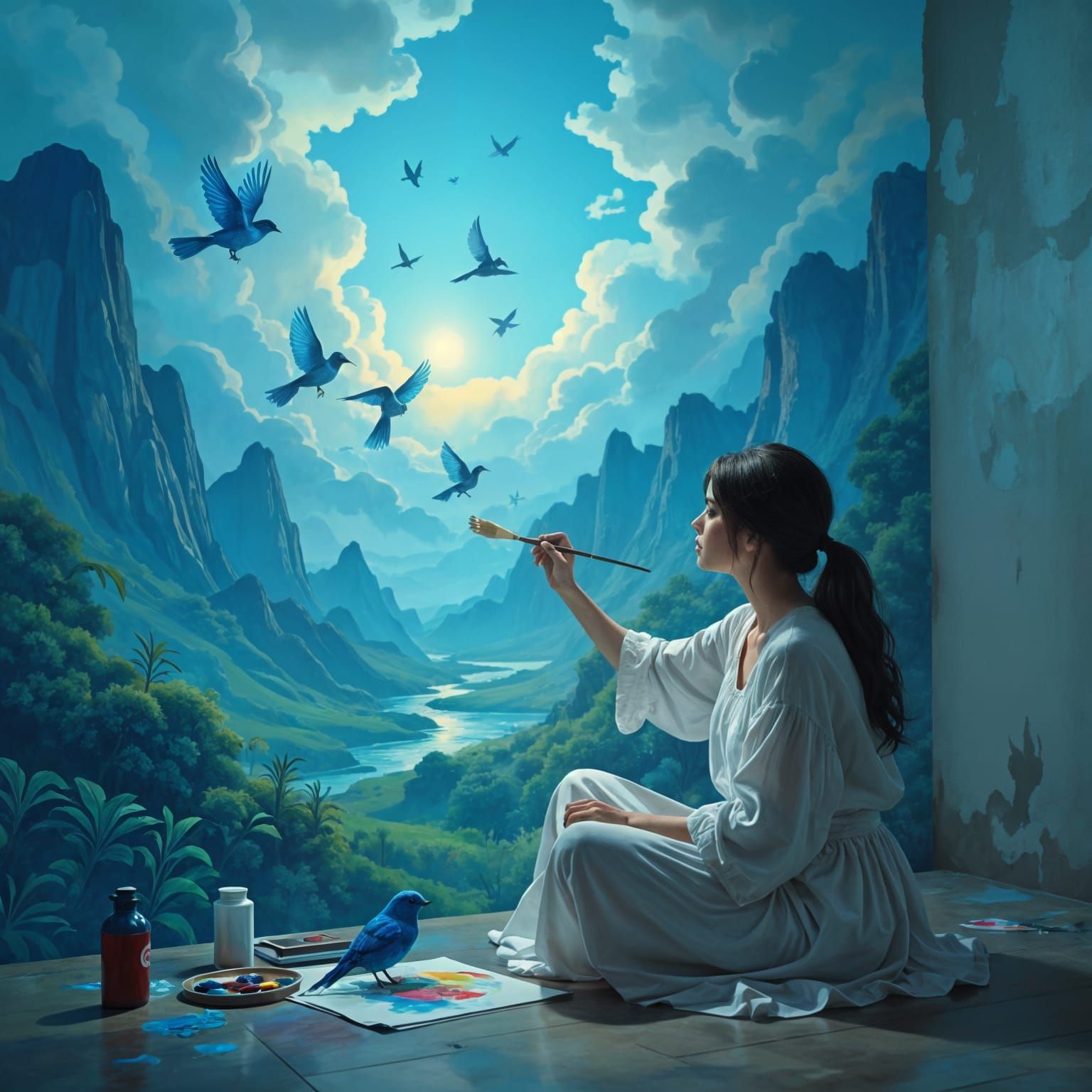 Painting Her Way Out