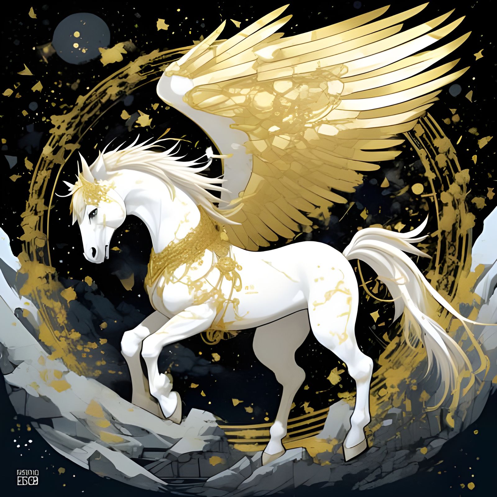 Surreal Apocryphal Pegasus in Dreamlike Style