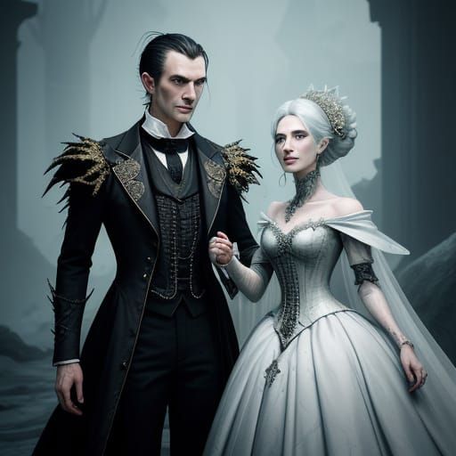 Regal Vampire Couple Confronts Bio-Mechanical Horror