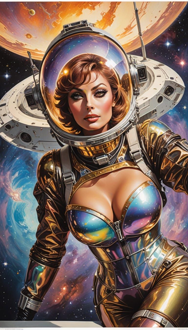 Sci-Fi Goddess in Space