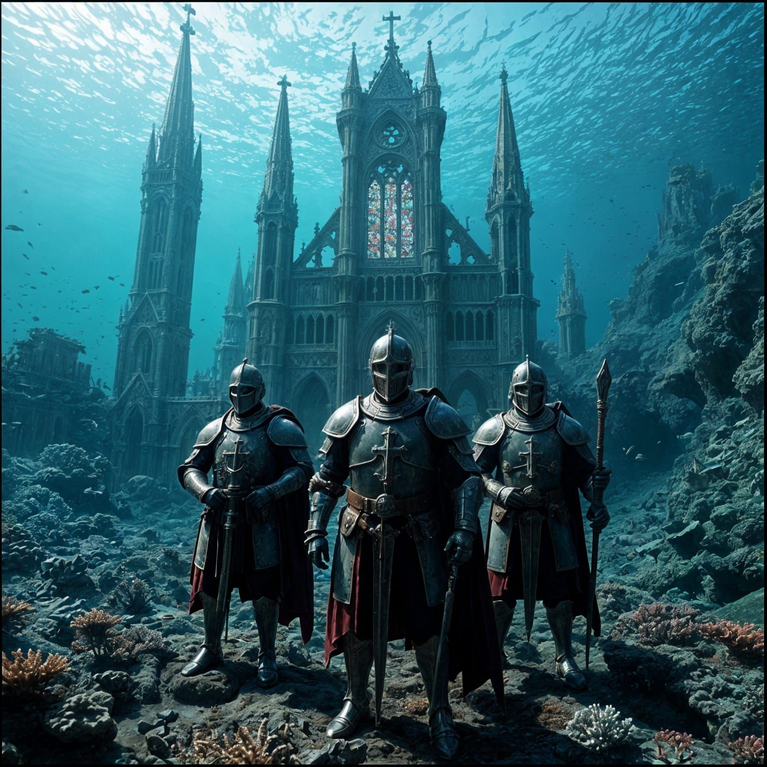 Submerged Cathedral Protected by Knights Templar