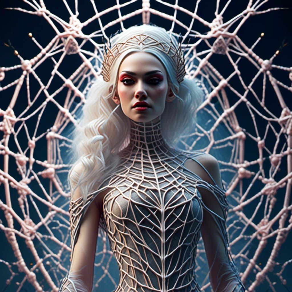 Gwen Stefani Spider in Maximalist Action Painting