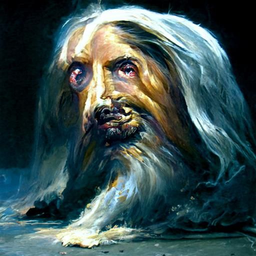 Divine Portrait in Oil Painting Style