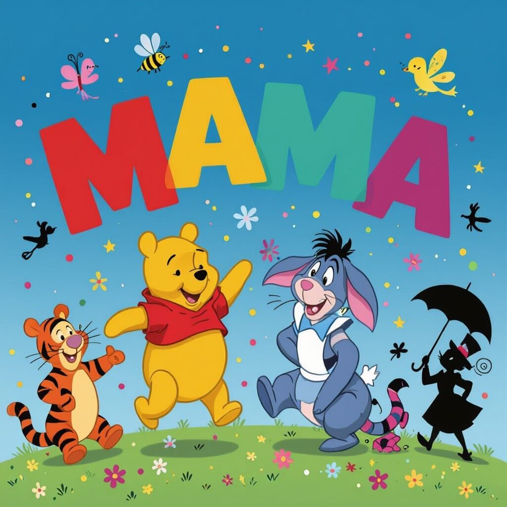Winnie the Pooh and Wonderland 'Mama' Celebration