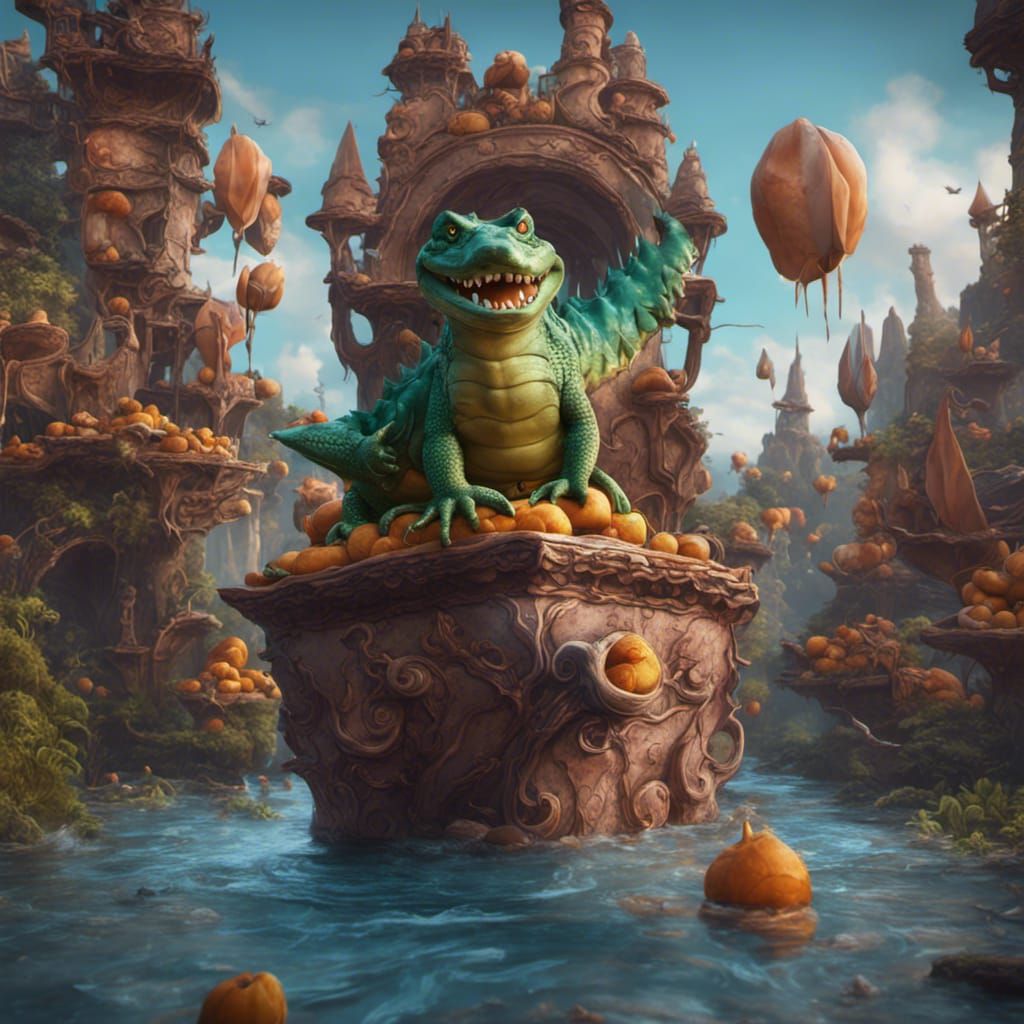 Fantastical Crocodile Tarts Concept Art