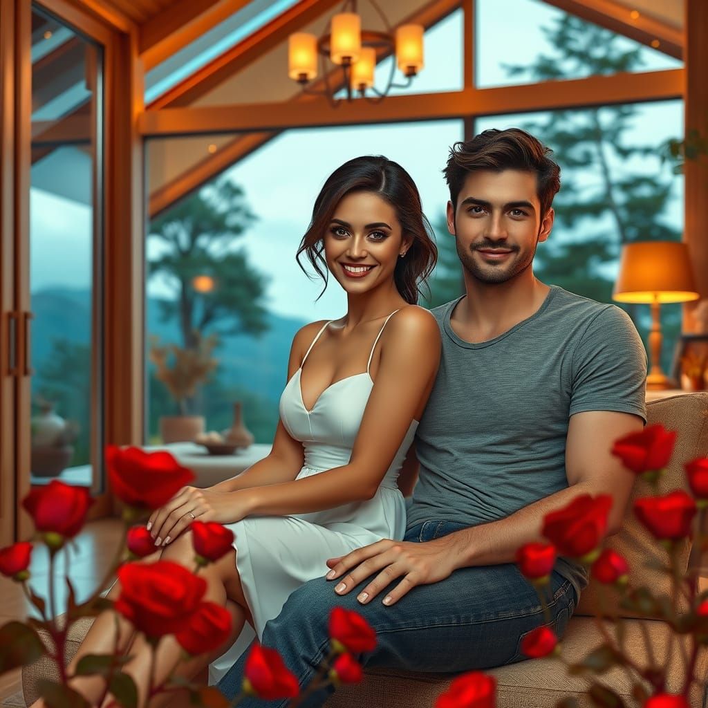 Magical Woman in Enchanting Home with Whimsical Details