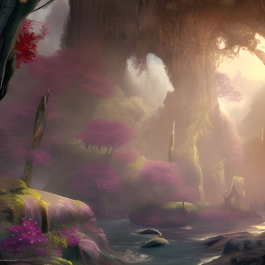 Detailed Matte Painting of a Heaven Realm