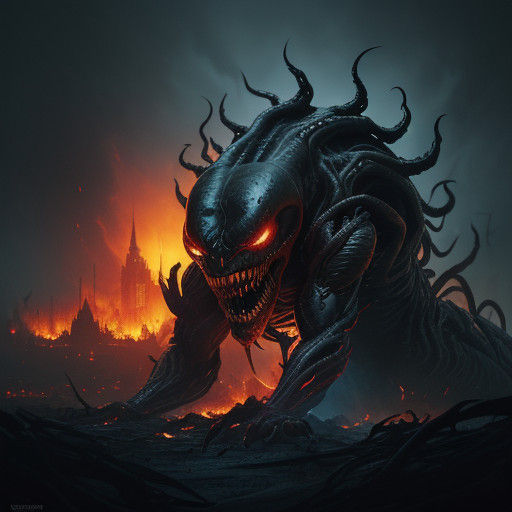 Venomous Gaze in a Ruined Metropolis