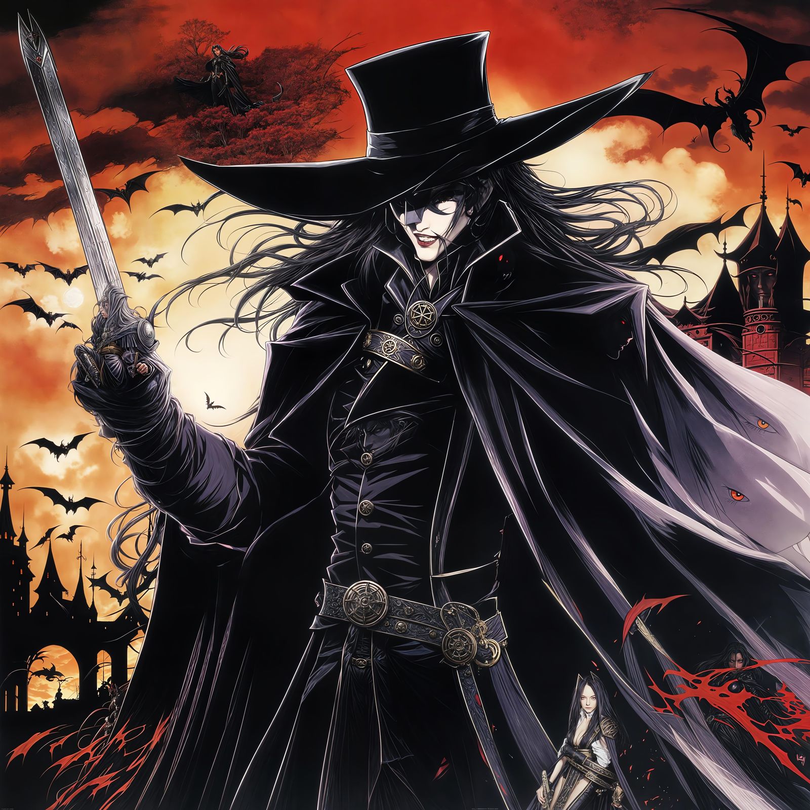 Vampire Hunter D: Anime Style Illustration