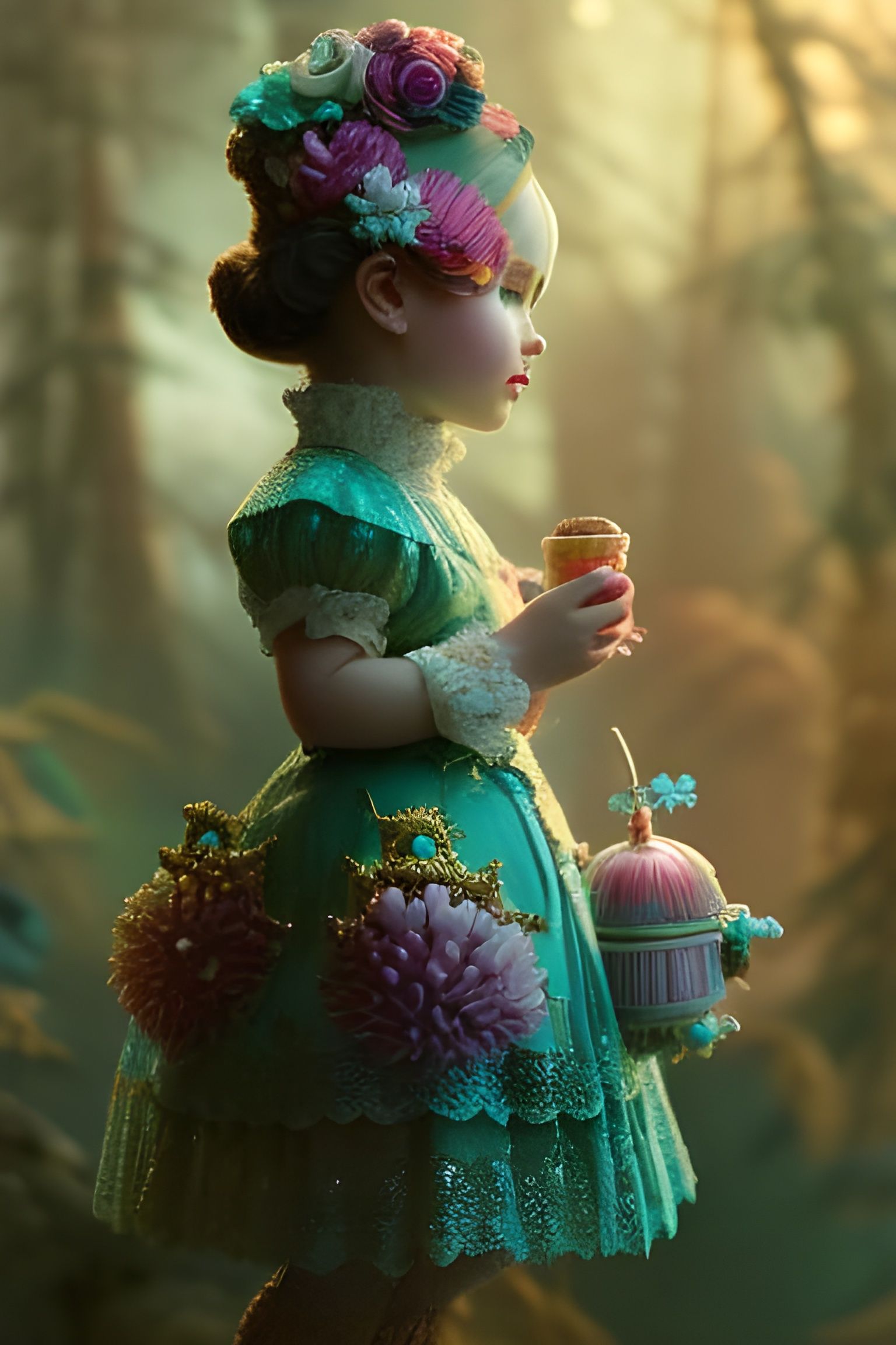 Candypunk Cupcake Portrait with Steampunk Frosting