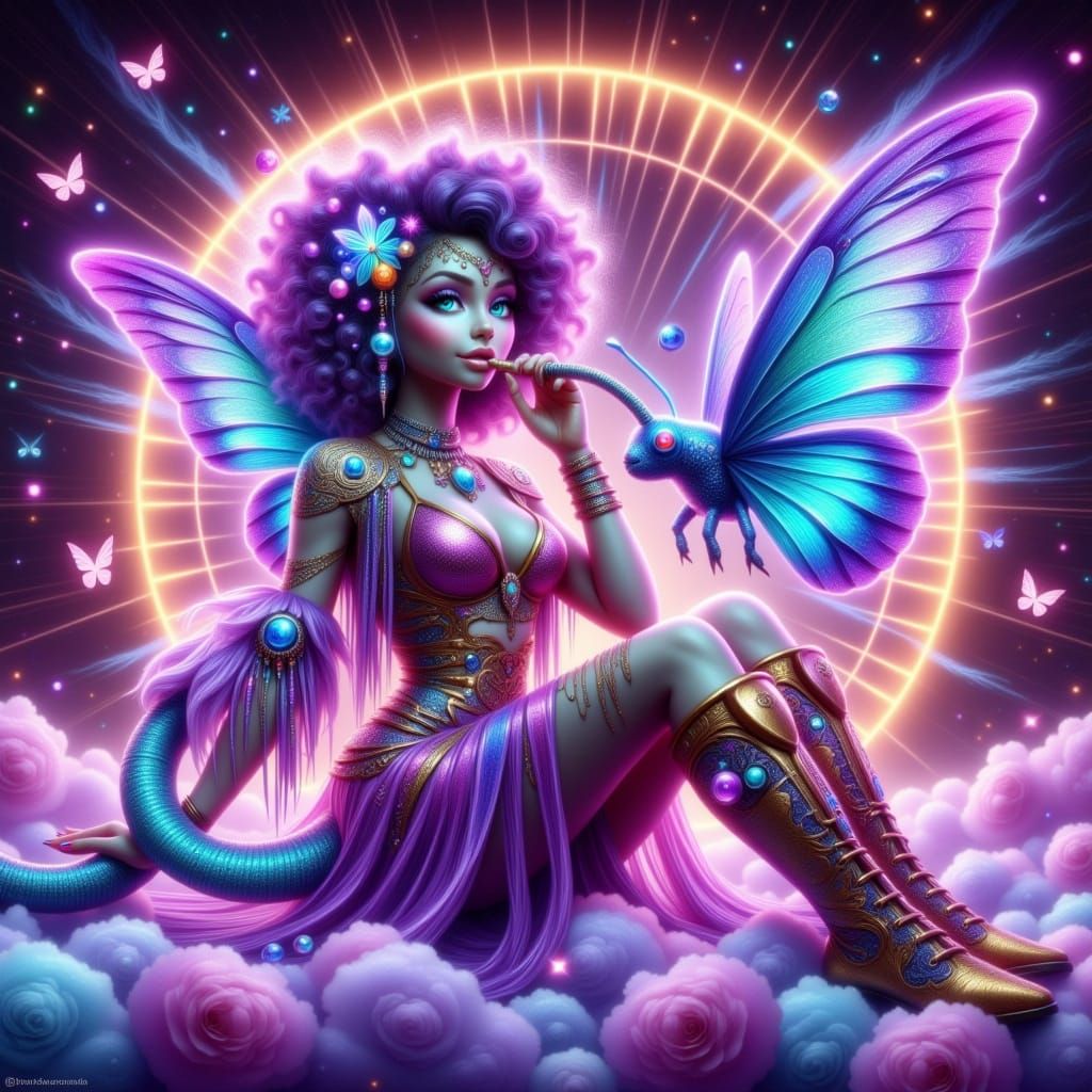 Enchanted Pixie in Dreamlike Arcadia