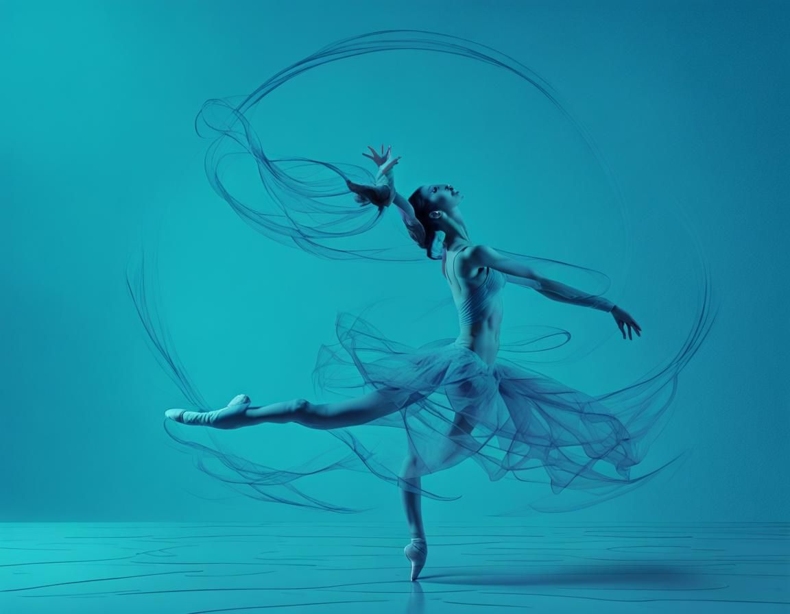 Tattooed Ballet Dancer in Motion