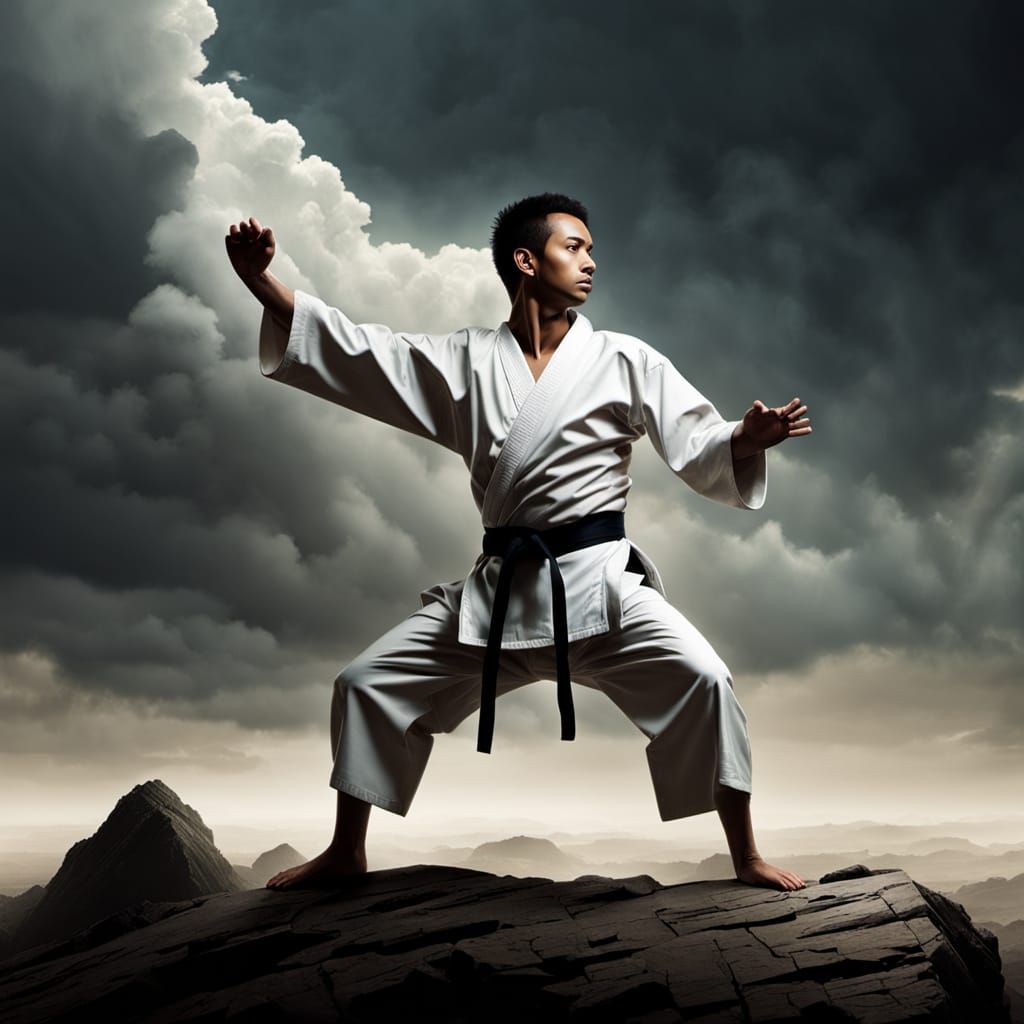 Surreal Karate Master Spirit Evades Body