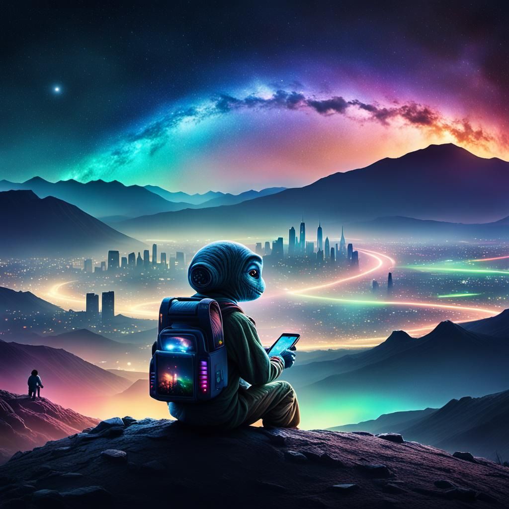 E.T. Calls Home from Futuristic City