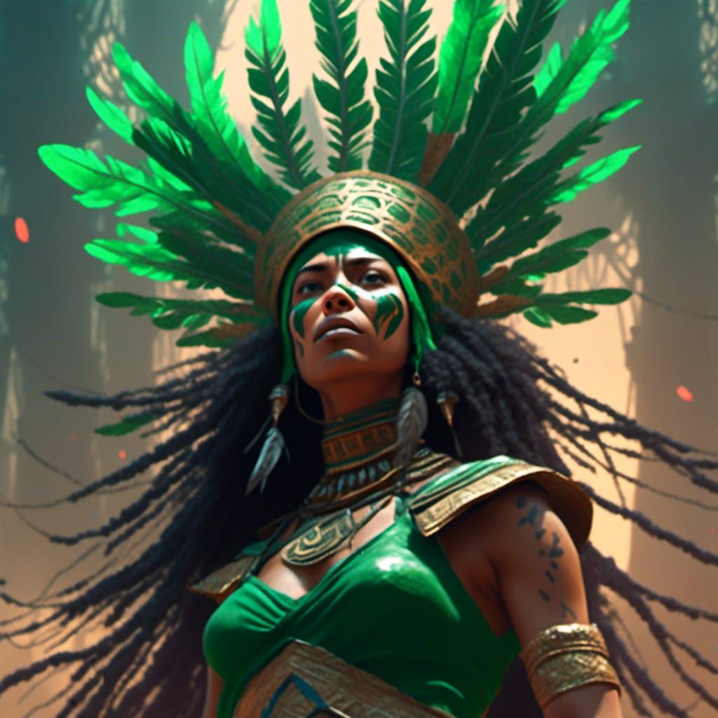 Animal Headdress Concept Art in Junglepunk Style