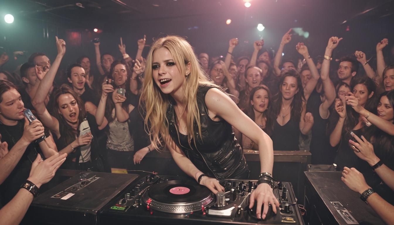 Nightclub DJ in London, a Cinematic Film Still