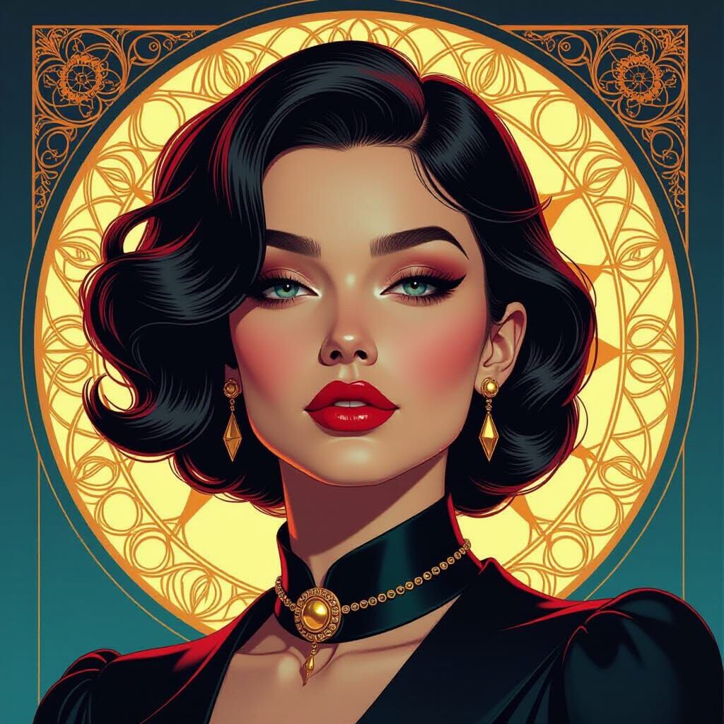 Detailed Concept Art Portrait with Dynamic Lighting