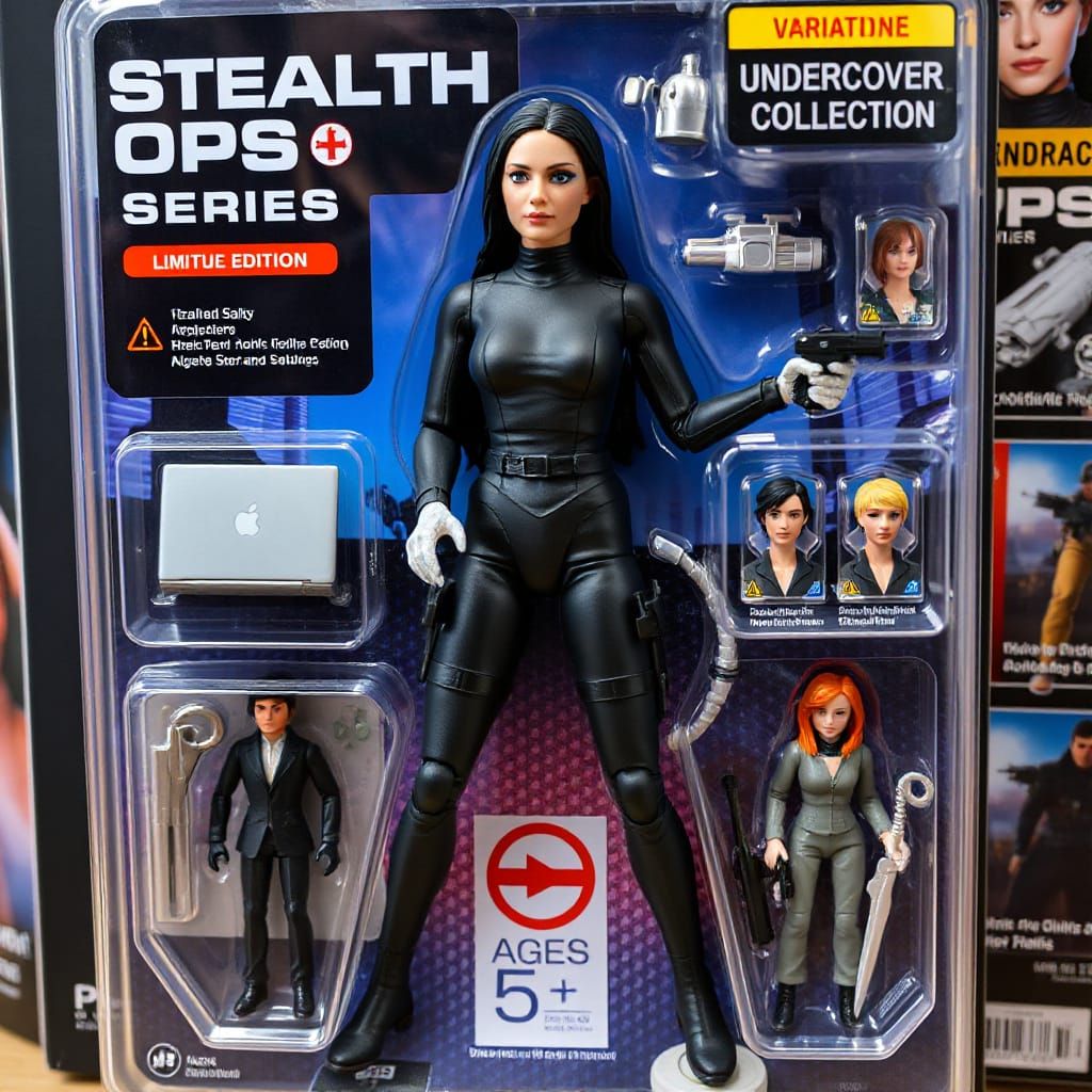 Stealth Ops Spy Action Figure in Tactical Stealth Suit