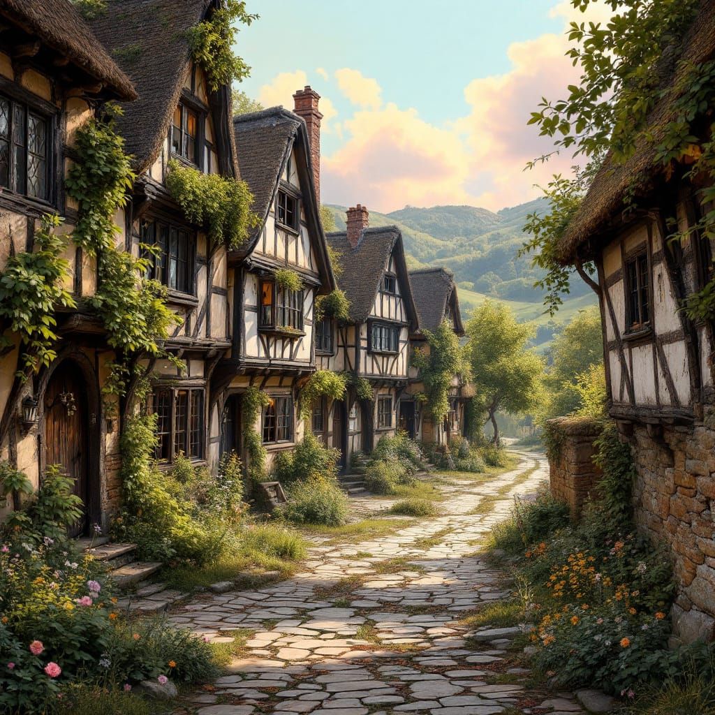 Charming Tudor Village in Lush Valley