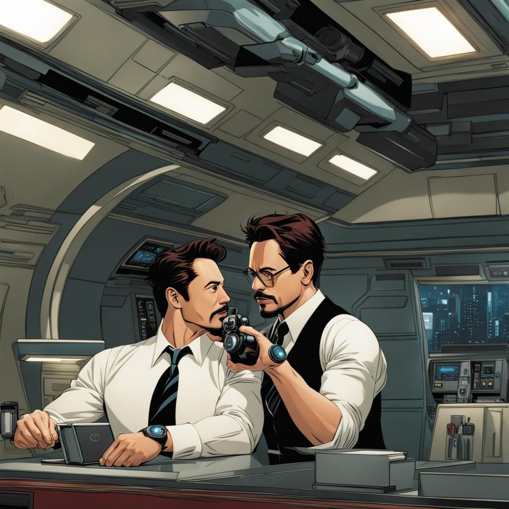 Tony Stark and Jarvis: A Digital Rendering