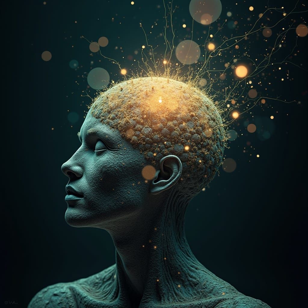 Surreal Digital Brain of Circuits and Clouds