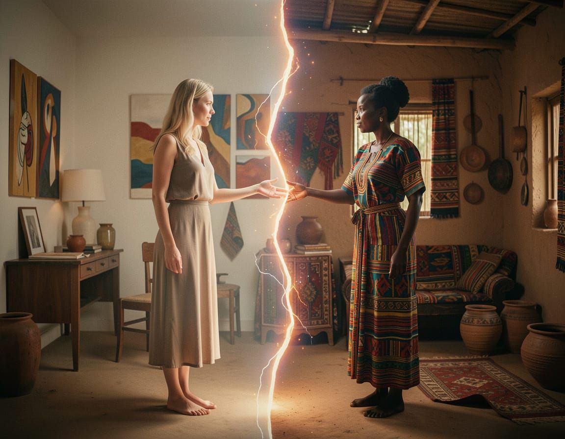 Split World Vision: Women Reaching Across Dimensional Rift