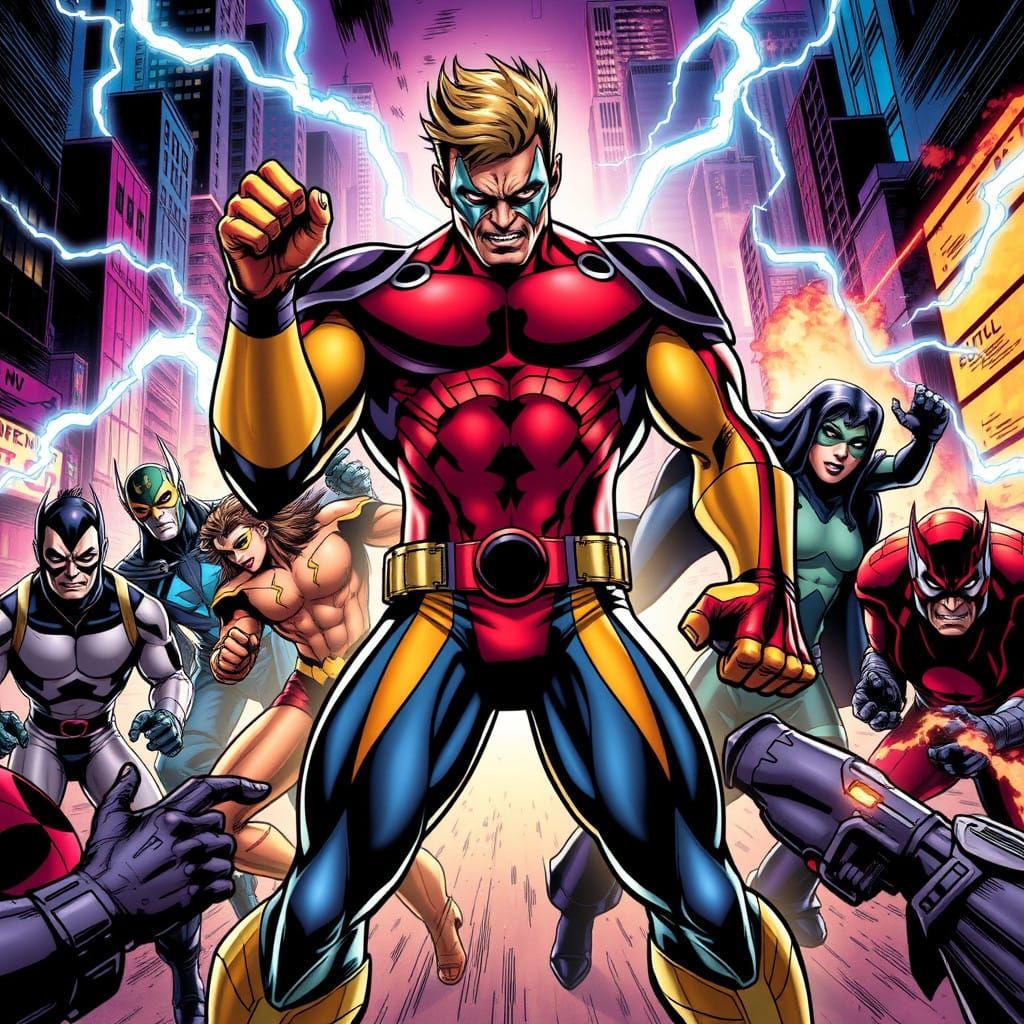 Fierce Marvel Hero Leaps into Action