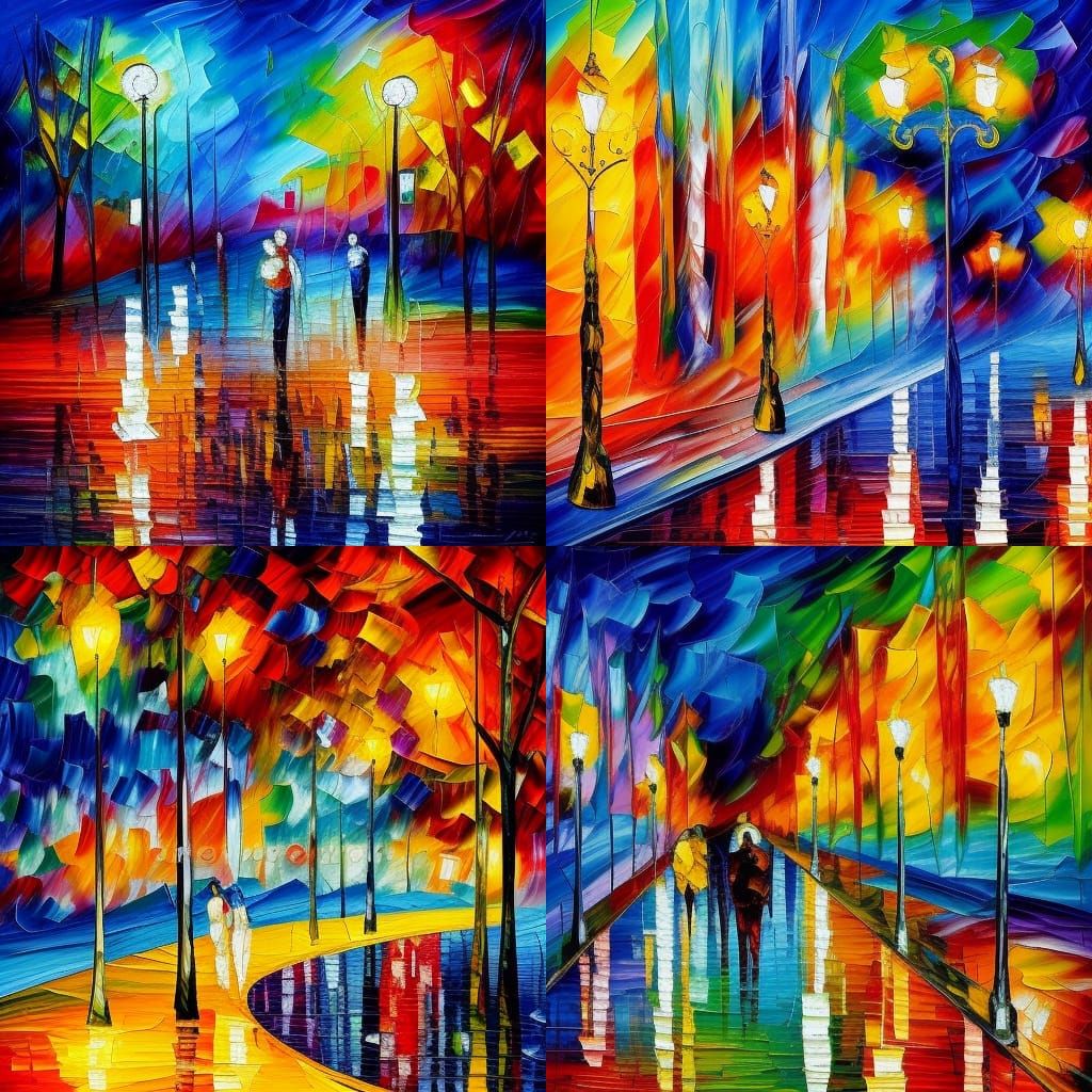 Abstract Sound in Expressionist Oil Painting