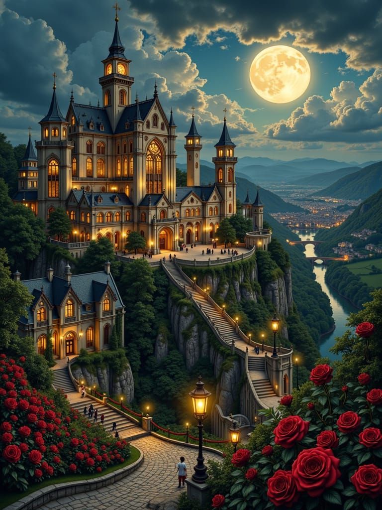 Ancient Meet Future + Pastoral: Kingdom of Roses, a fairytal...