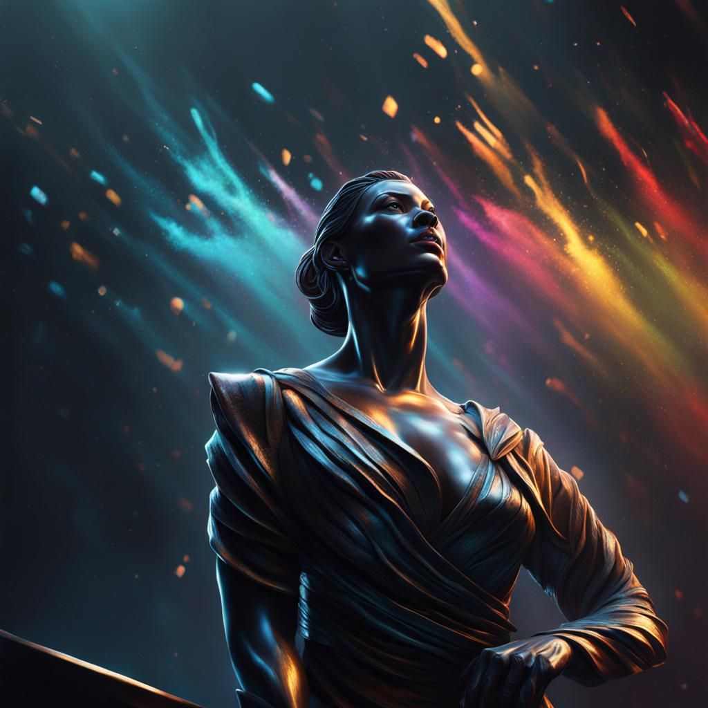 Hyperrealistic Awards Ceremony in Splash Art Style