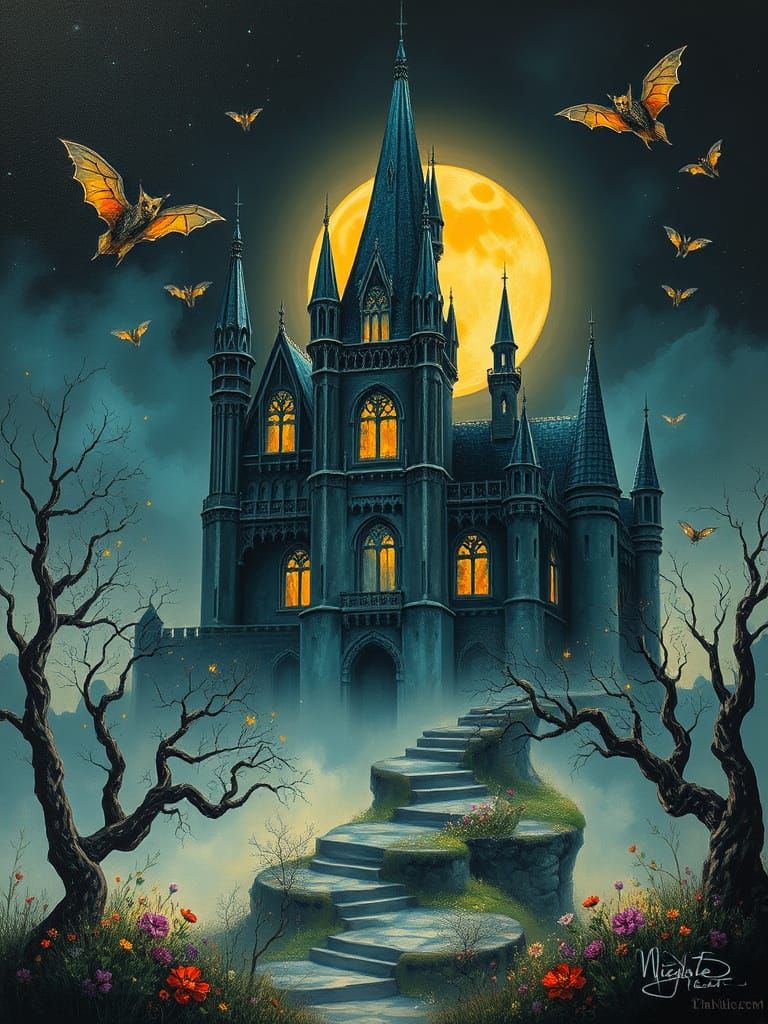 Gothic Chateau in Enchanted Dreamworld