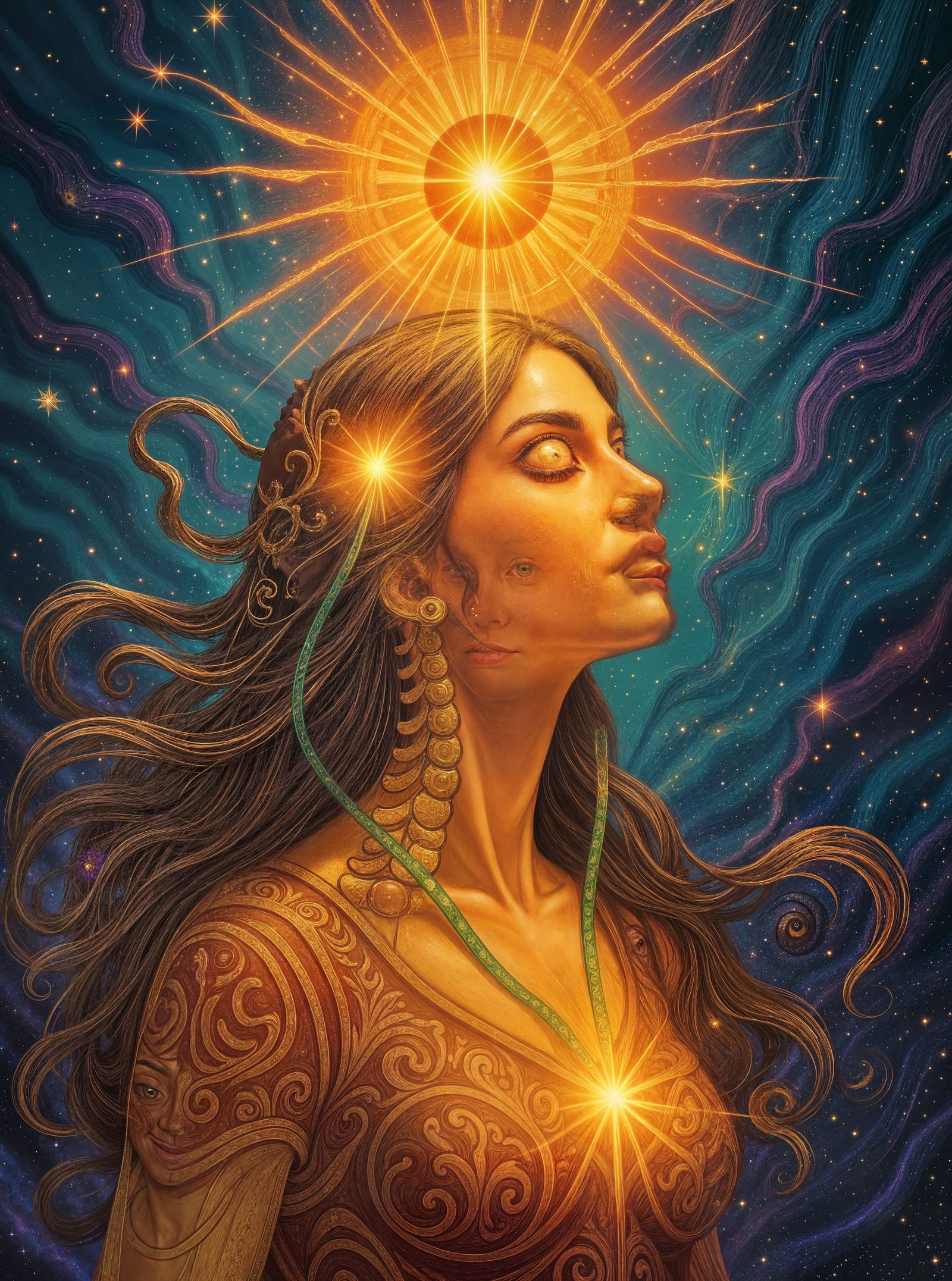 Divine Essence Ascending to Crown Chakra