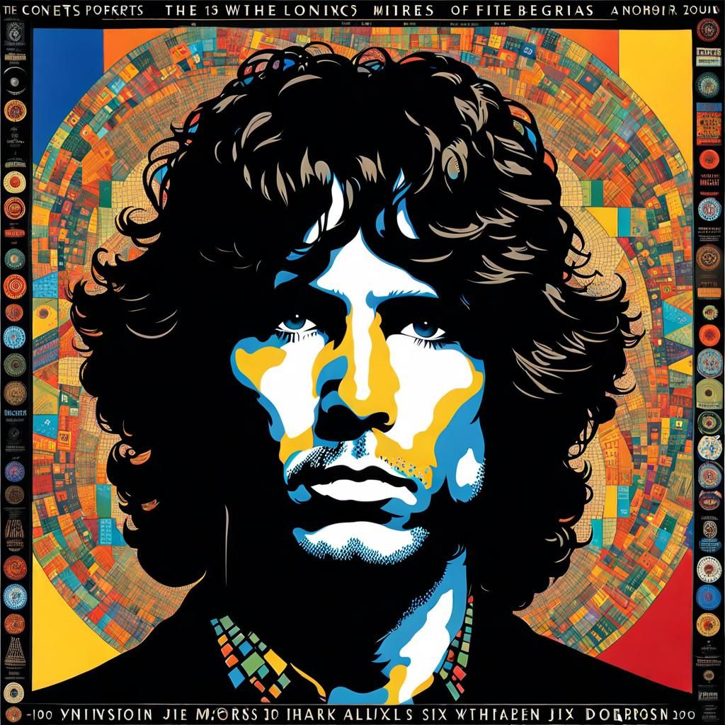 Iconic Rock Star Poster with Vintage Artistic Feel