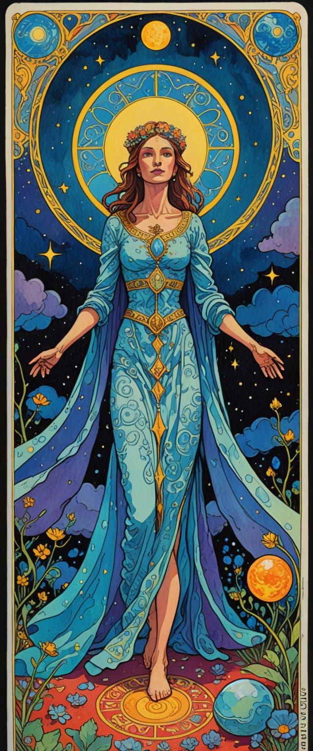 Tarot Card XXIII INSOMNIA in Bright Daylight