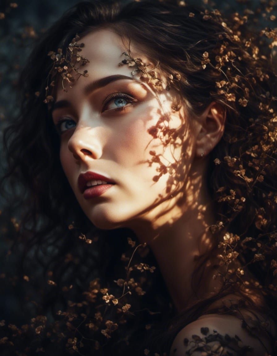 Surreal Dreamscape Portrait in Hyperrealism Style