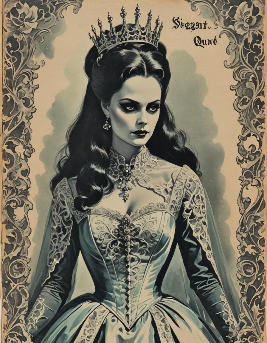 Gothic Ghost Queen Book Cover Art