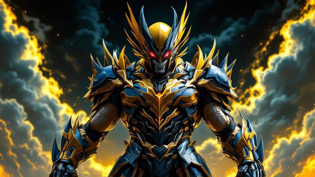 Wolverine in Dragon Mecha Armor Suit, Epic Donghua Anime Sty...