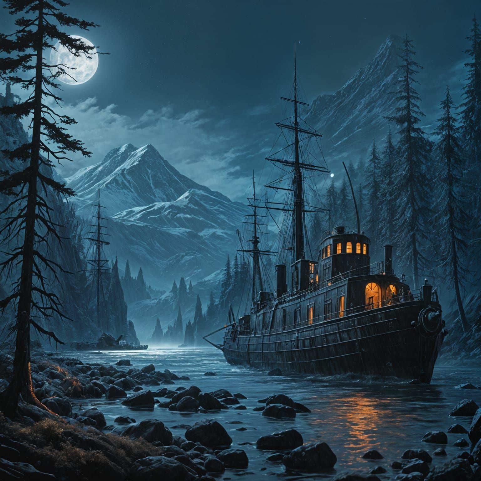 Epic Submarine Cinematic Photograph 8K