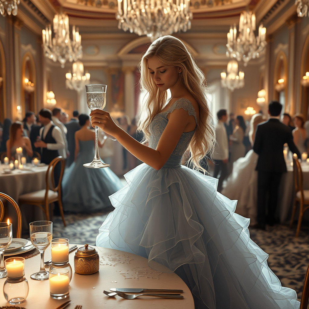 Ethereal Girl at Lavish Crystal Ballroom Dance