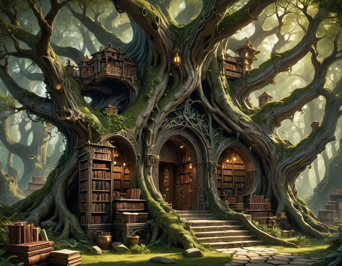 The library of Aelarion Elensar
