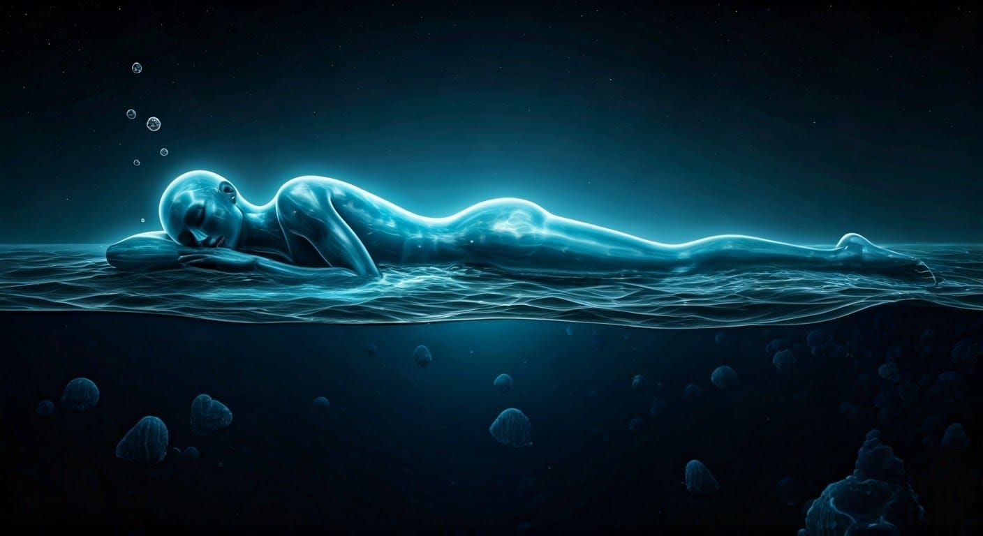 Transparent Sleeper: Romantic, Futuristic, Surreal Dreamscap...