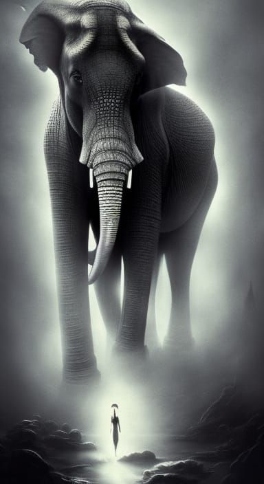 The elephant didn't want to talk about the person in the roo...