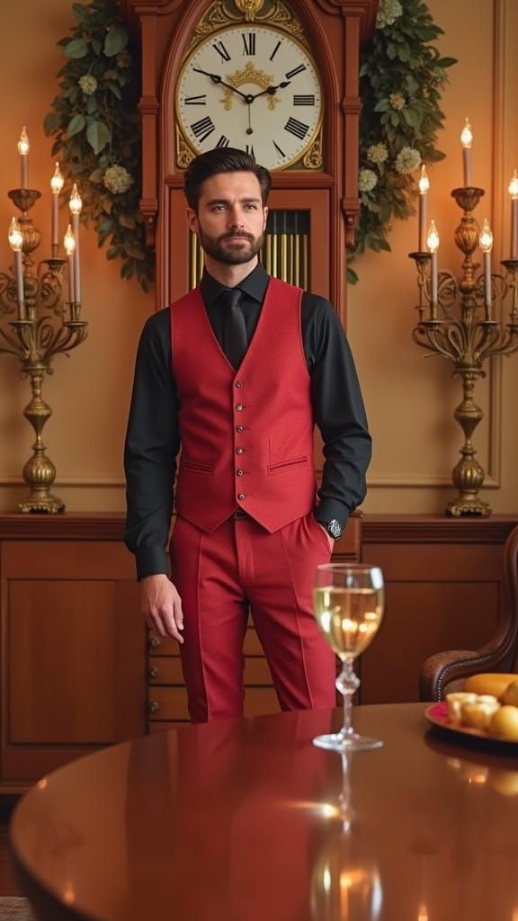 Distinguished Gentleman in Elegant Attire