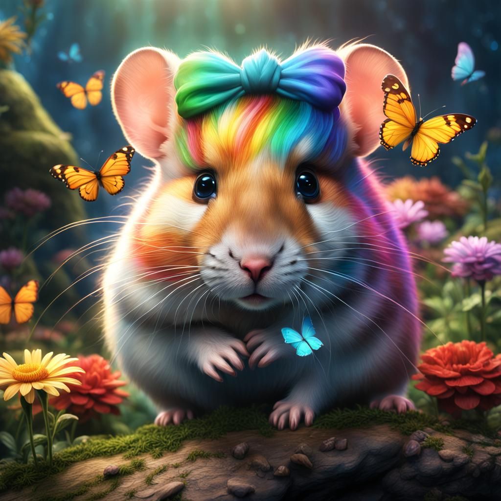 Fairytale Hamster in Detailed Matte Painting