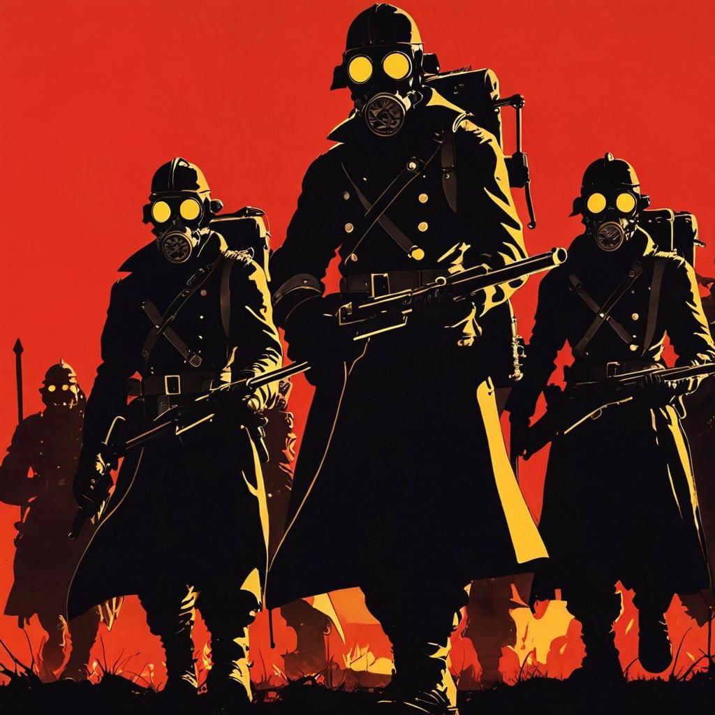 Orc Soldiers in Retro Underground Animation Style