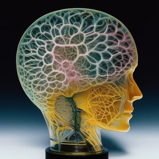 Hyperdetailed Brain with Fractals and Volumetric Lighting
