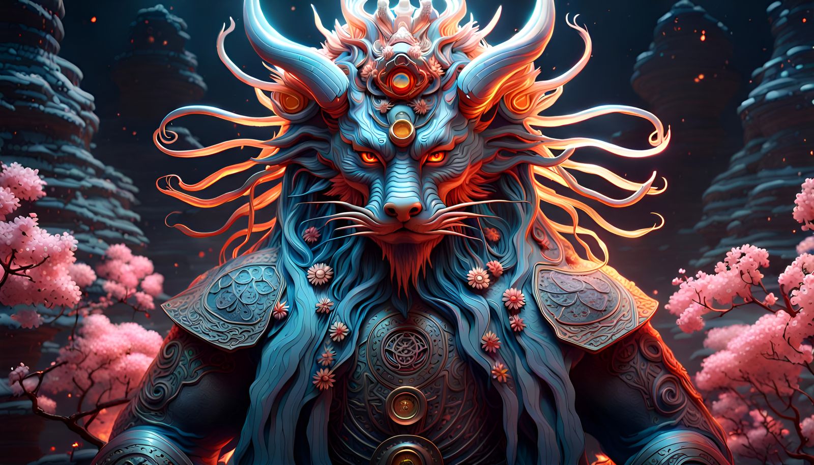 Japanese -Fierce  Kutabe, guardian Spirit