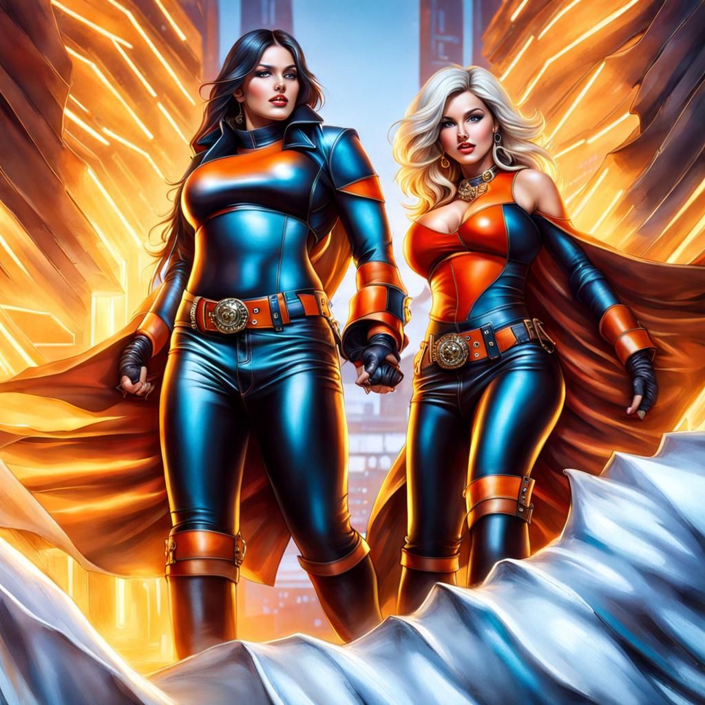 Female Figure in Leather Top