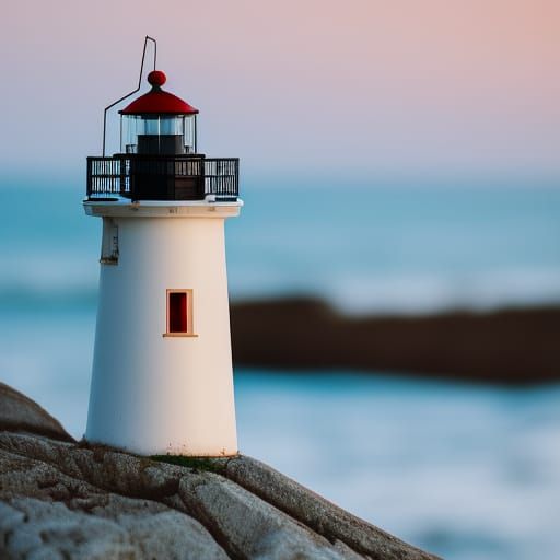 Majestic Lighthouse Captured with Bokeh and Natural Light