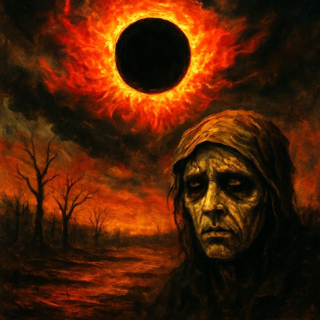 Surreal Black Hole Sun Eclipses the Sky